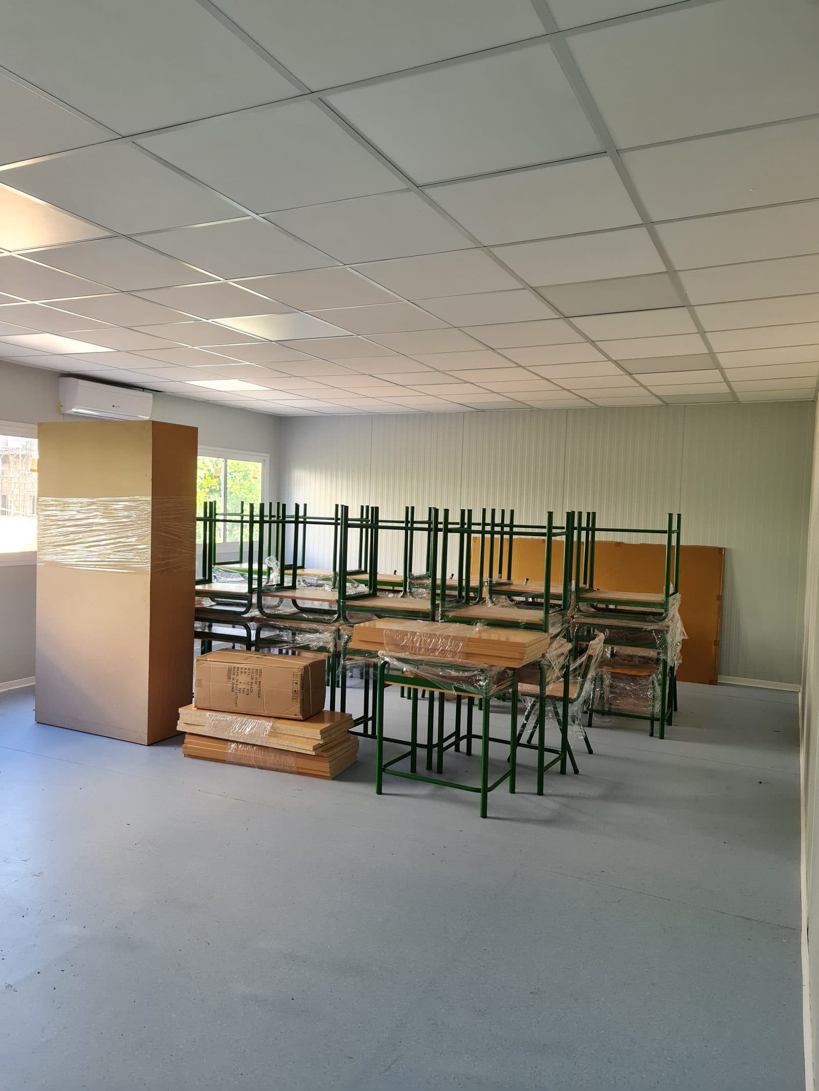 Aulas modulares equipadas llave en mano